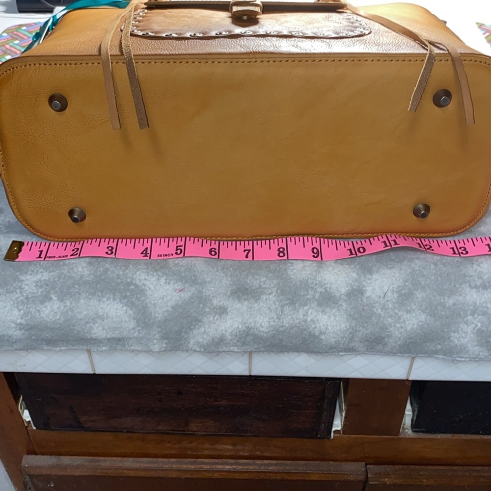 Montana West NWT Genuine Leather Tote Bag - Studded Design - Picture 11 of 11